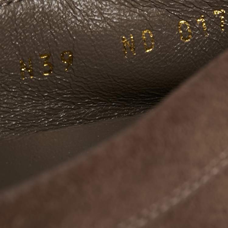 Pre Owned Louis Vuitton Brown Suede Driver Loafers Size 39