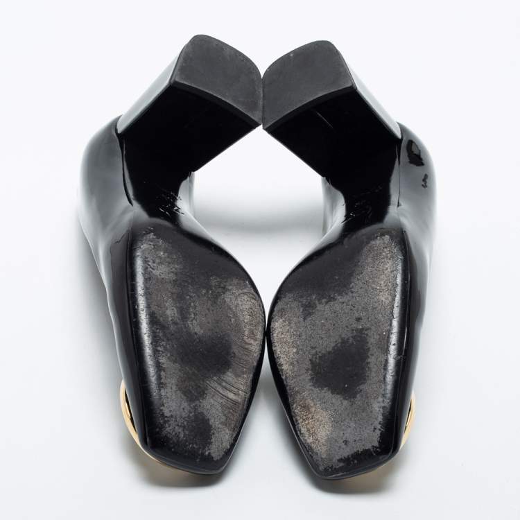Pre Owned Louis Vuitton Black Patent Leather Madeleine  Pumps Size 39