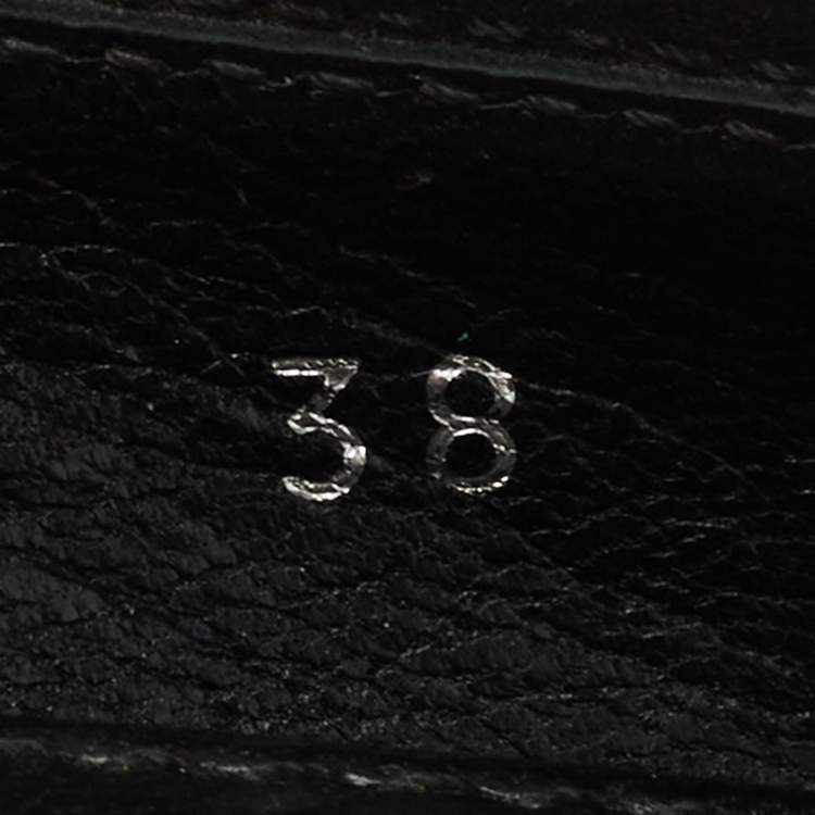 Pre Owned Louis Vuitton Black Suede Oxford Ballet Flats Size 38