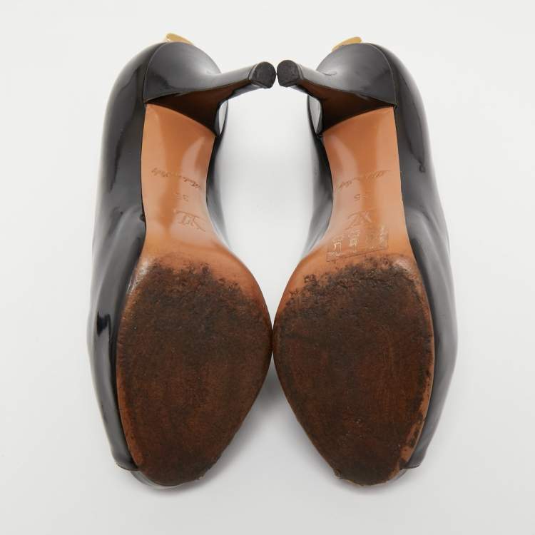 مملوكة مسبقًا Louis Vuitton Burgundy Patent Leather Oh Really! Pumps Size 35