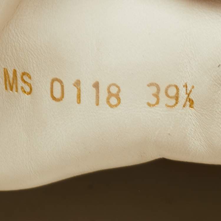 Pre Owned Louis Vuitton White Leather Frontrow  Sneakers Size 39.5