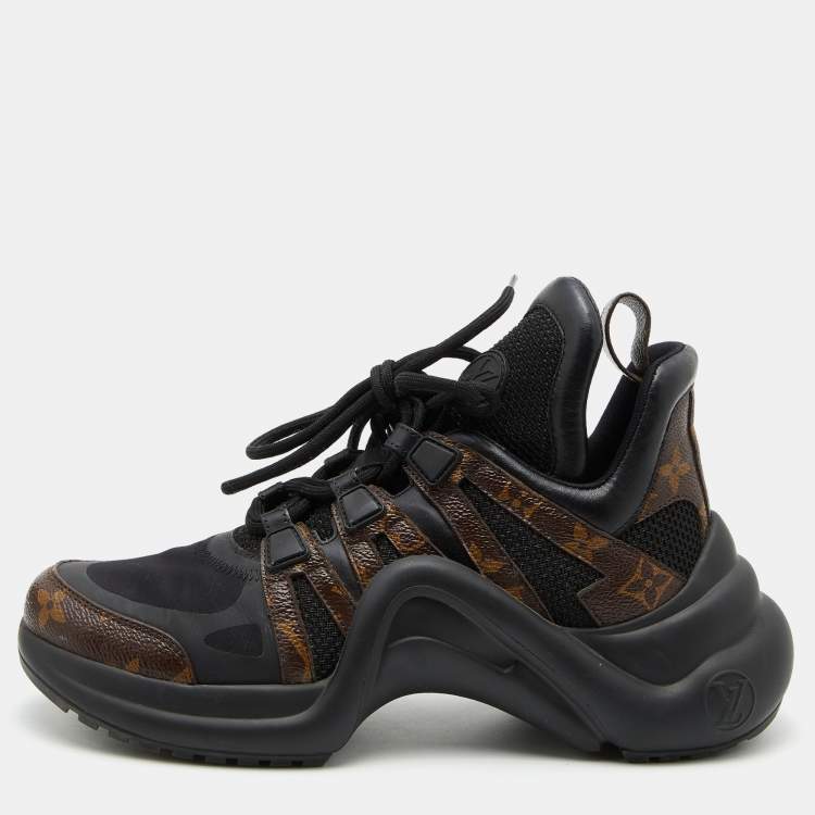 Louis Vuitton Black/Brown Neoprene/Leather and Monogram Canvas Archlight  Sneakers Size 38 Louis Vuitton | The Luxury Closet
