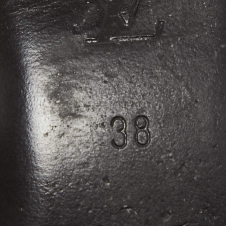 Pre Owned Louis Vuitton Brown Suede Studded Bow Ballet Flats Size 38