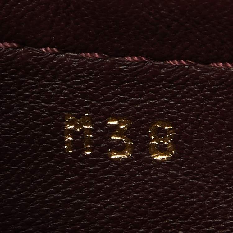 Pre Owned Louis Vuitton Aube Monogram Empreinte Leather Gloria Flat Loafers Size 38