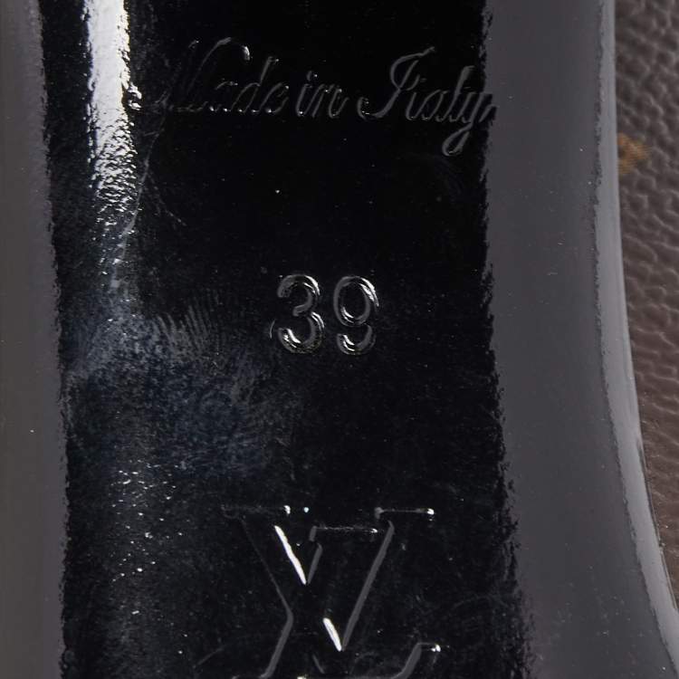 Pre Owned Louis Vuitton Brown Monogram Canvas Madeleine Pumps Size 39