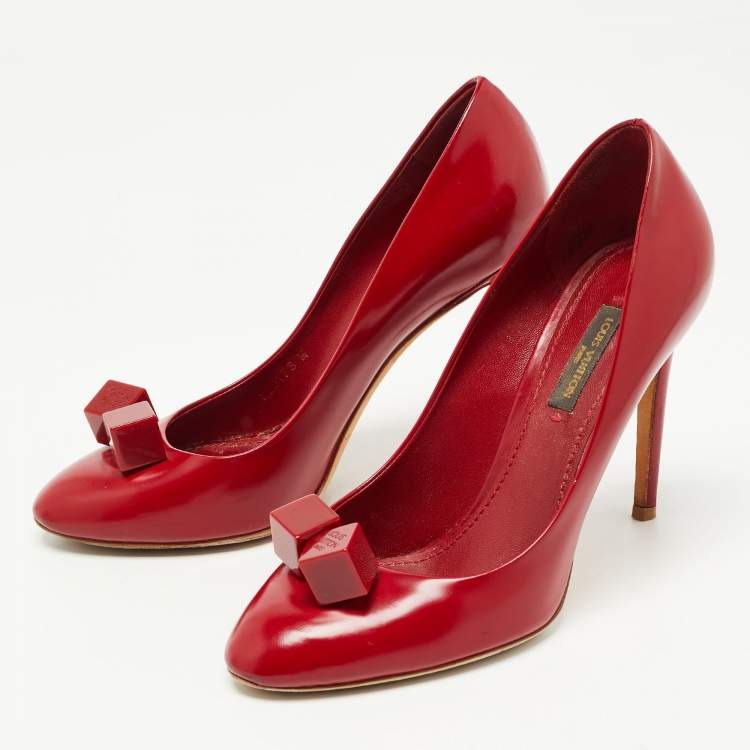 louis vuitton red heel shoes
