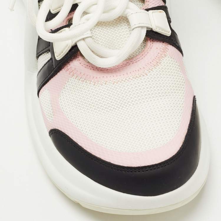 Pre Owned Louis Vuitton Multicolor Mesh and Leather Archlight Sneakers Size 37.5