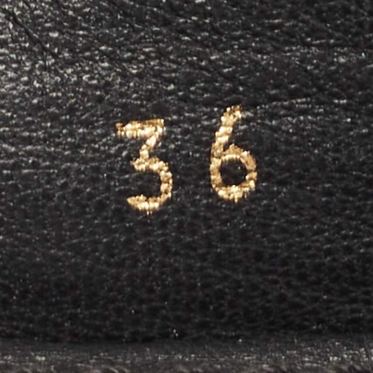 Pre Owned Louis Vuitton Black Leather Oxford Loafers Size 36