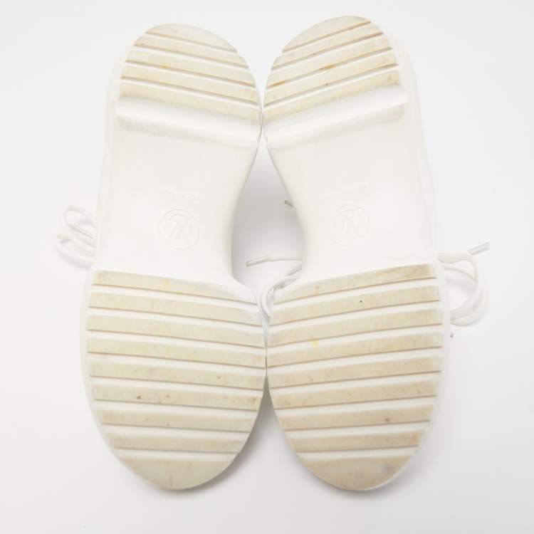 Pre Owned Louis Vuitton White Nylon and Leather Archlight Low Top Sneakers Size 36