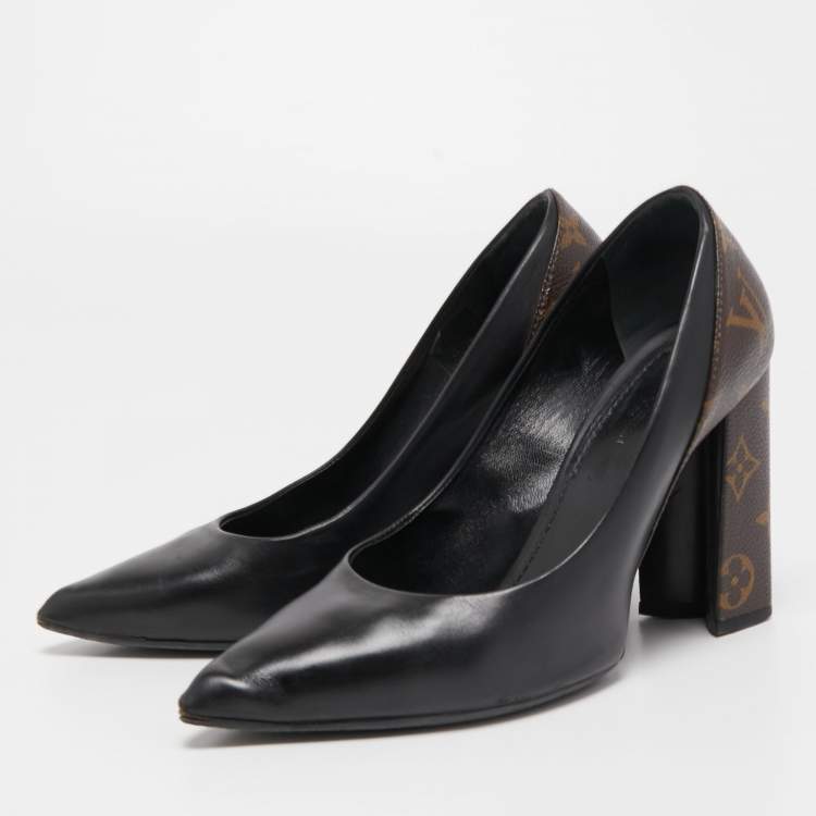 Louis Vuitton Womens Shoes Platform Monogram Heel Pump UK 4 US 7 37 Ladies  Brown