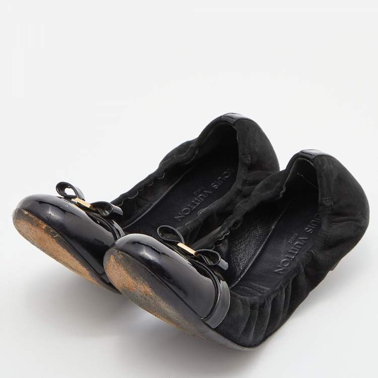 Louis Vuitton, Shoes, Authentic Louis Vuitton Black Elba Ballerina Flat