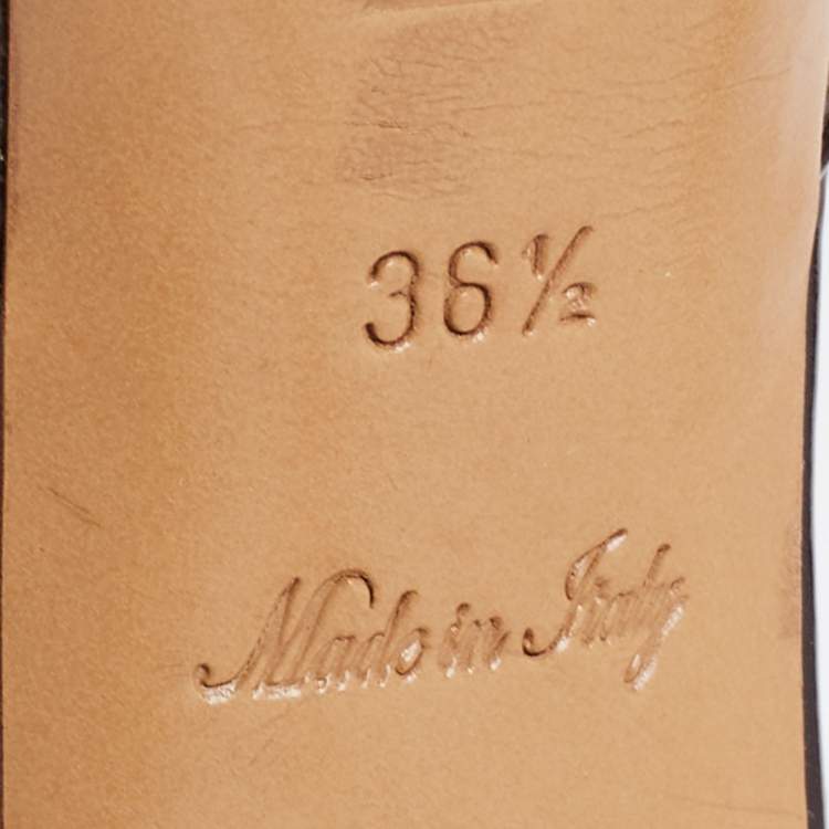 Pre Owned Louis Vuitton Brown Monogram Canvas Malibu Slides Size 36.5