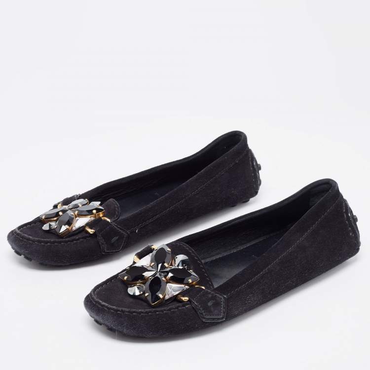 Louis Vuitton, Shoes, Louis Vuitton Leopard Print Calf Hair Gloria Loafers  Flats Authentic