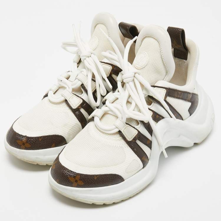 Louis Vuitton Brown Mesh and Leather Archlight Sneakers Size 40 Louis  Vuitton | The Luxury Closet