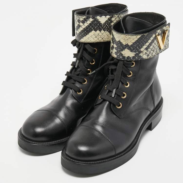 Louis Vuitton Women's Wonderland Flat Ranger Boots Leather - ShopStyle