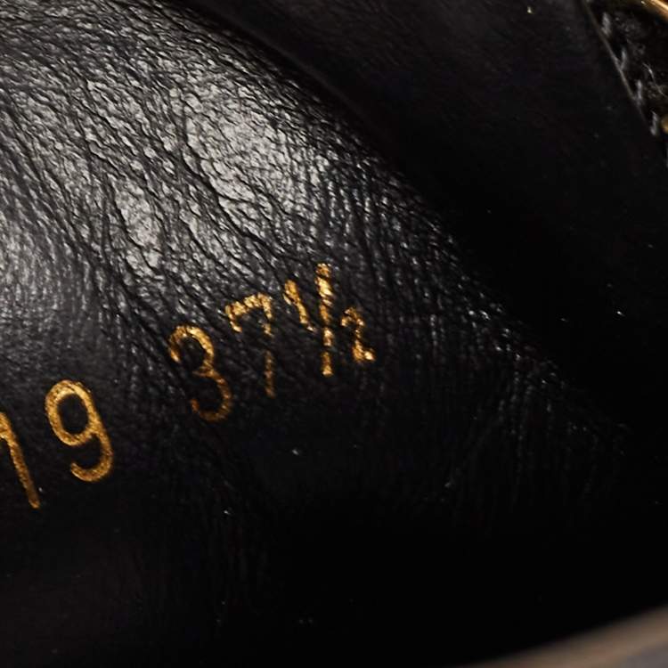 Pre Owned Louis Vuitton Black/Brown Suede And Monogram Canvas Run Away Low Top Sneakers Size 37.5