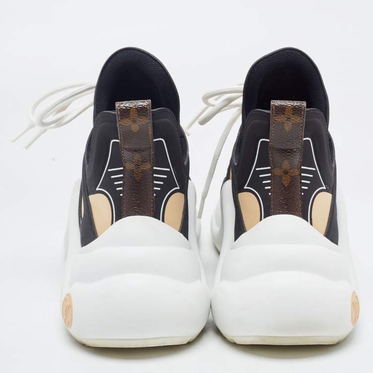 مملوكة مسبقًا Louis Vuitton Brown/Black Nylon and Leather Archlight Sneakers Size 39
