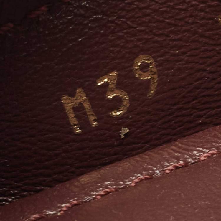 Pre Owned Louis Vuitton Burgundy Leather Gloria Loafers Size 39