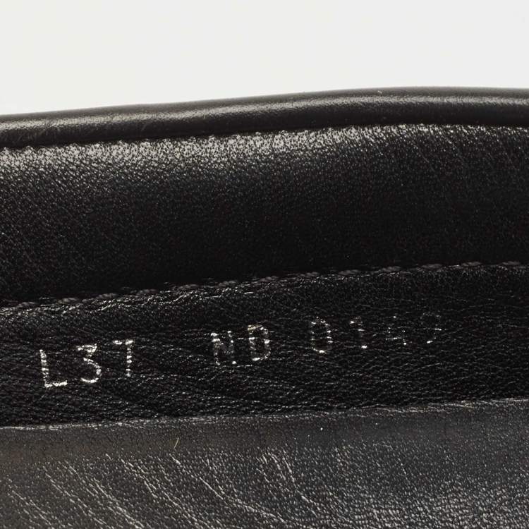 Pre Owned Louis Vuitton Brown Monogram Canvas and Leather Gloria Loafers Size 37