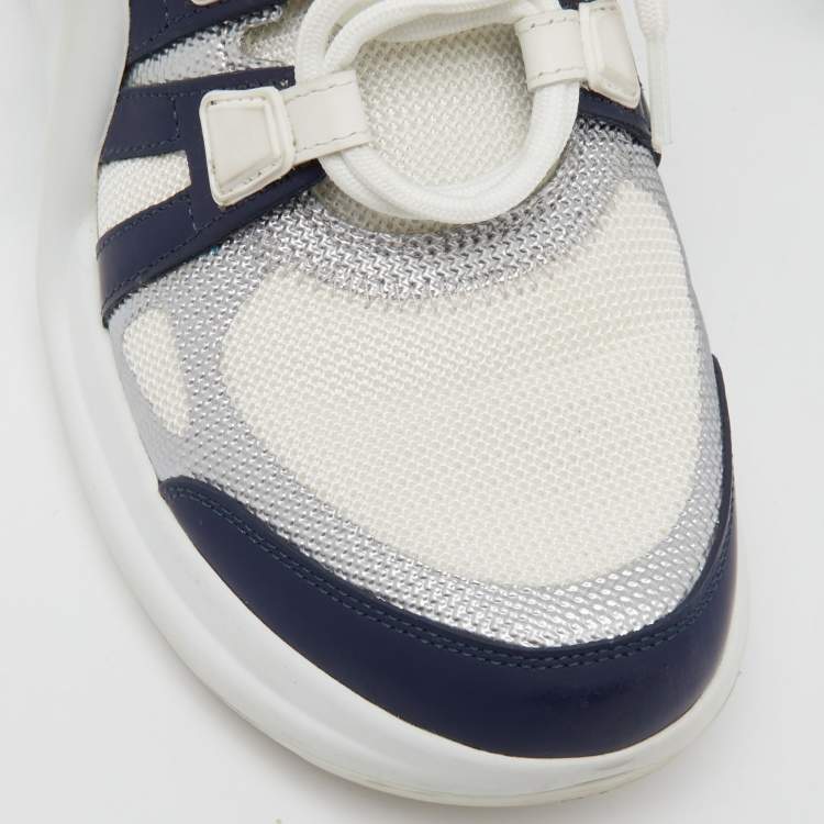 Pre Owned Louis Vuitton Tricolor Leather and Mesh Archlight Sneakers Size 38