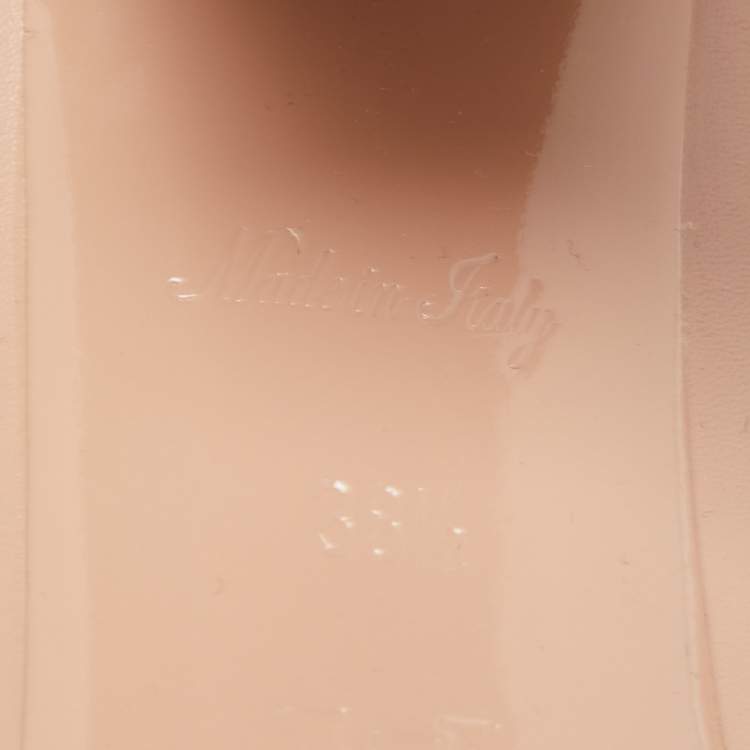 Pre Owned Louis Vuitton Beige Leather Madeleine Pumps Size 38.5