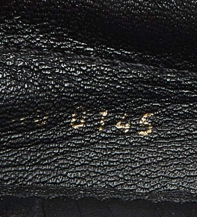 Pre Owned Louis Vuitton Black Leather Gloria Loafers Size 40