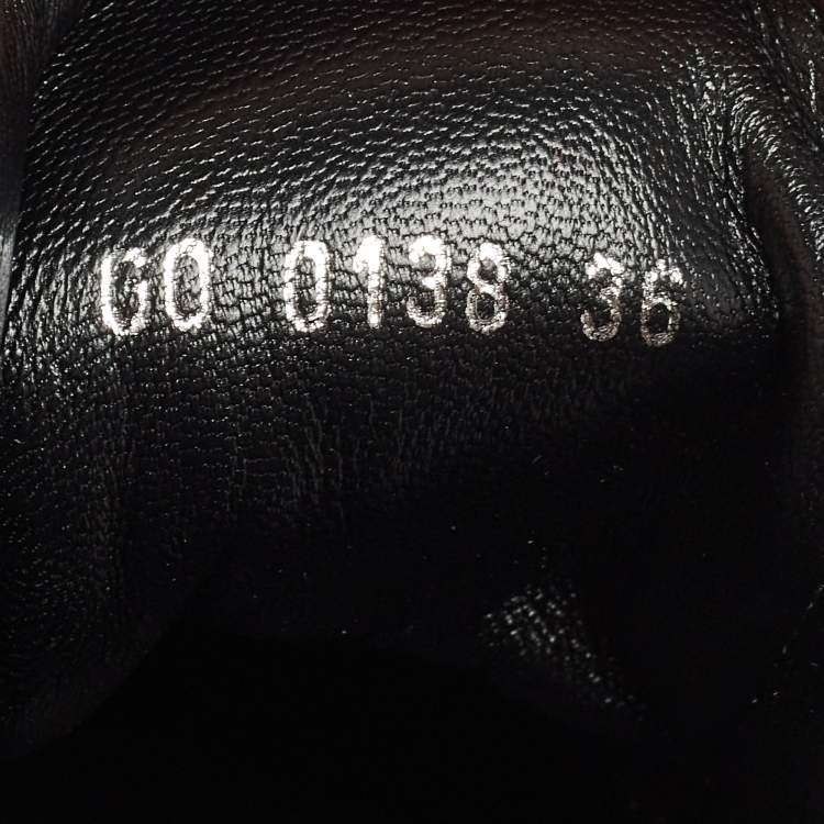 Pre Owned Louis Vuitton Black Leather and Monogram Canvas Archlight Sneakers Size 36