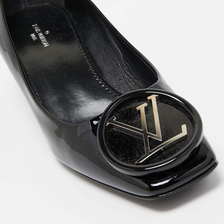 Pre Owned Louis Vuitton Black Patent Leather Madeleine Pumps Size 36