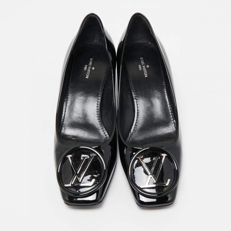 Pre Owned Louis Vuitton Black Patent Leather Madeleine Pumps Size 36