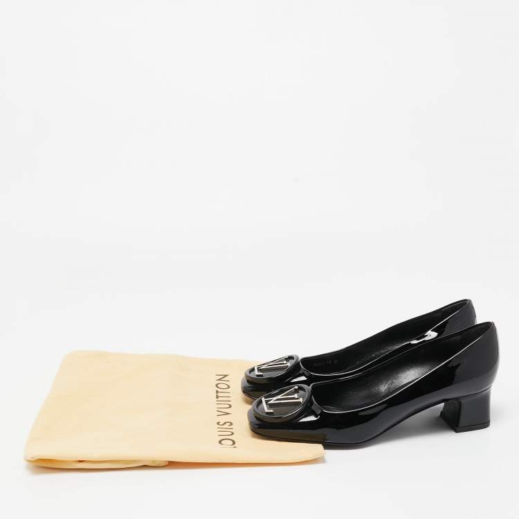 Pre Owned Louis Vuitton Black Patent Leather Madeleine Pumps Size 36