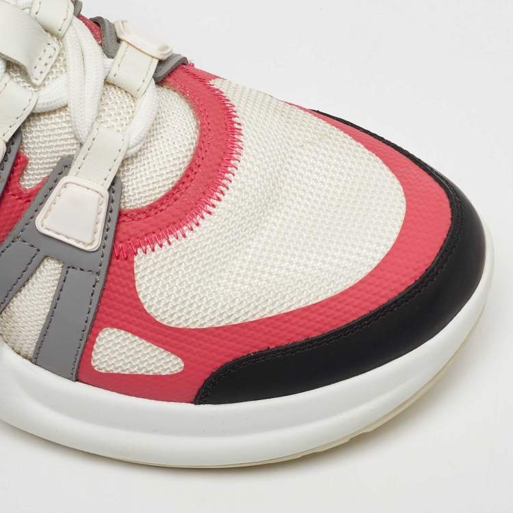 Pre Owned Louis Vuitton Multicolor Mesh and Leather Archlight Sneakers Size 38