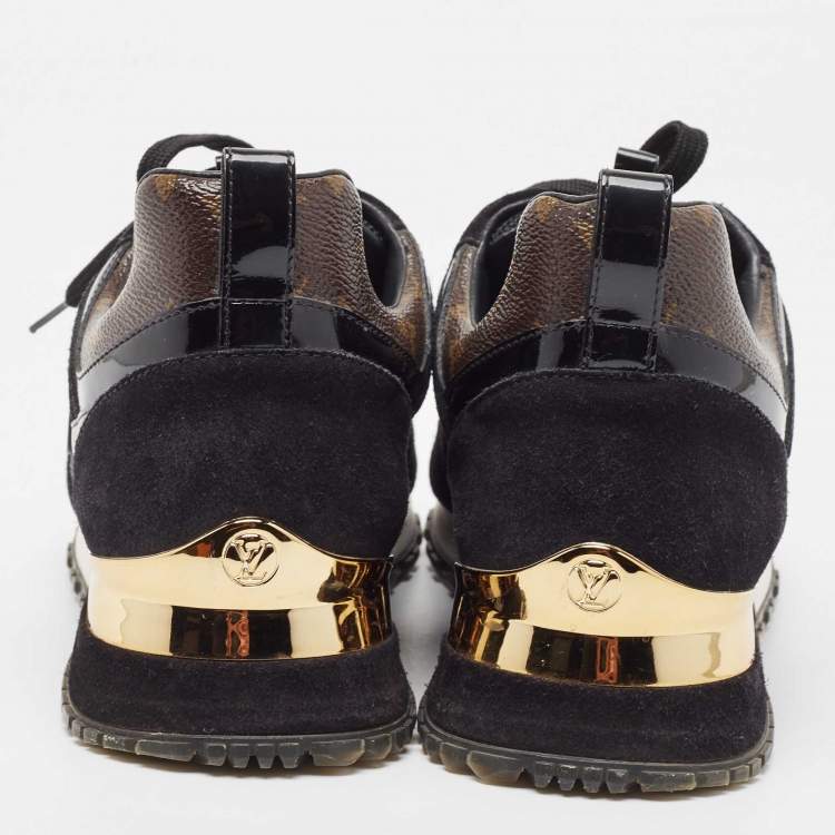 Pre Owned Louis Vuitton Black Nylon, Leather Archlight  Sneakers Size 38