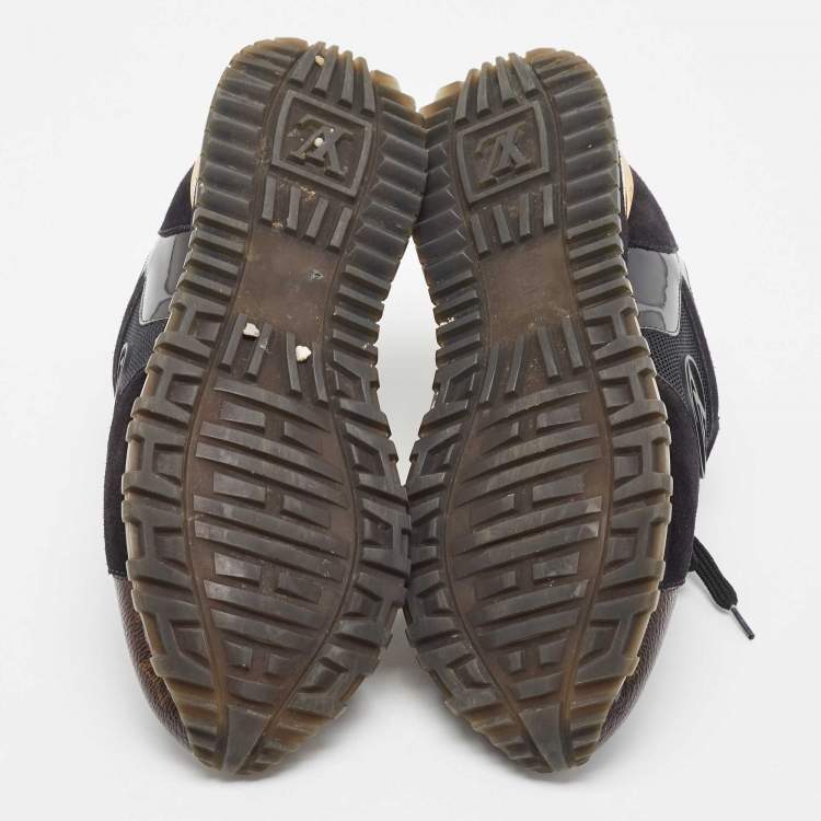 Pre Owned Louis Vuitton Black Nylon, Leather Archlight  Sneakers Size 38