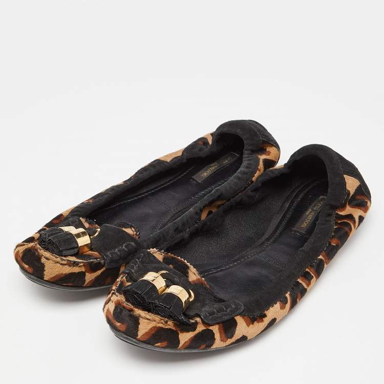 Leopard-print Suede leather Loafers