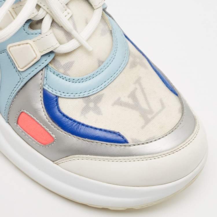 Pre Owned Louis Vuitton Multicolor Leather and Mesh Archlight  Sneakers Size 36