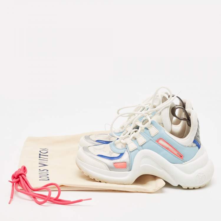 Pre Owned Louis Vuitton Multicolor Leather and Mesh Archlight  Sneakers Size 36