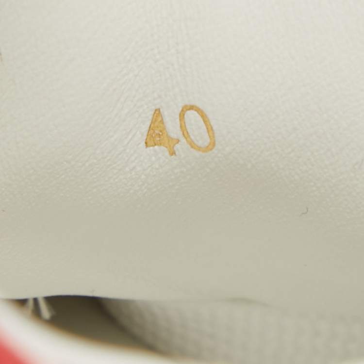 Pre Owned Louis Vuitton Pink Monogram Canvas Time Out Sneakers Size 40 