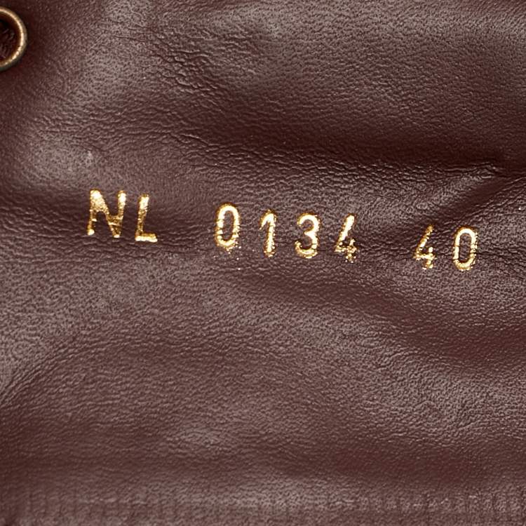 Pre Owned Louis Vuitton Burgundy Patent Diplomacy Ranger Boots Size 40
