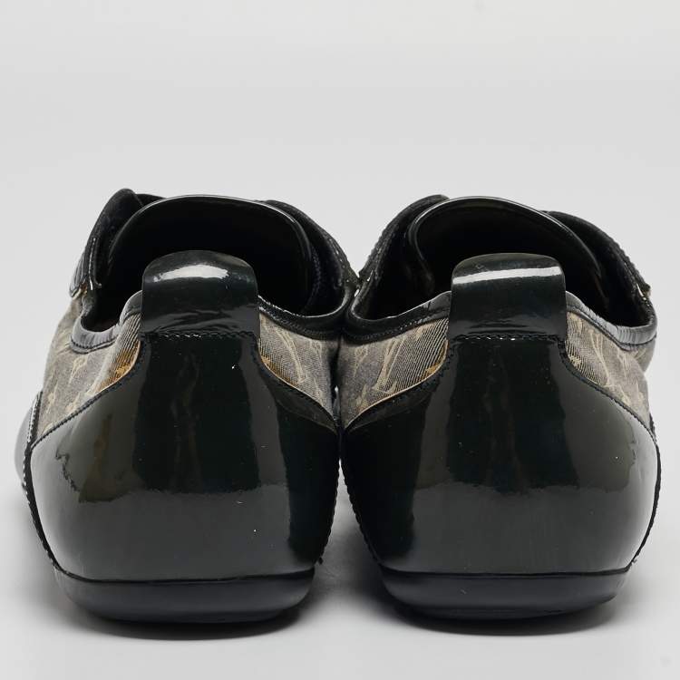 Pre Owned Louis Vuitton Tricolor Leather and Monogram Canvas Low Top Sneakers Size 37