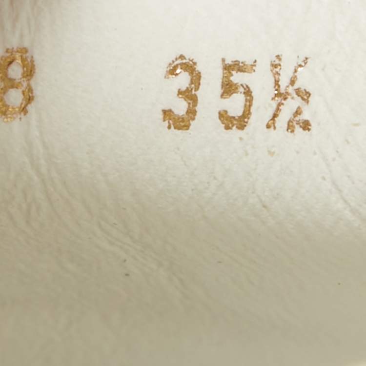 Pre Owned Louis Vuitton White/Brown Monogram Canvas and Leather Low Top Sneakers Size 35.5