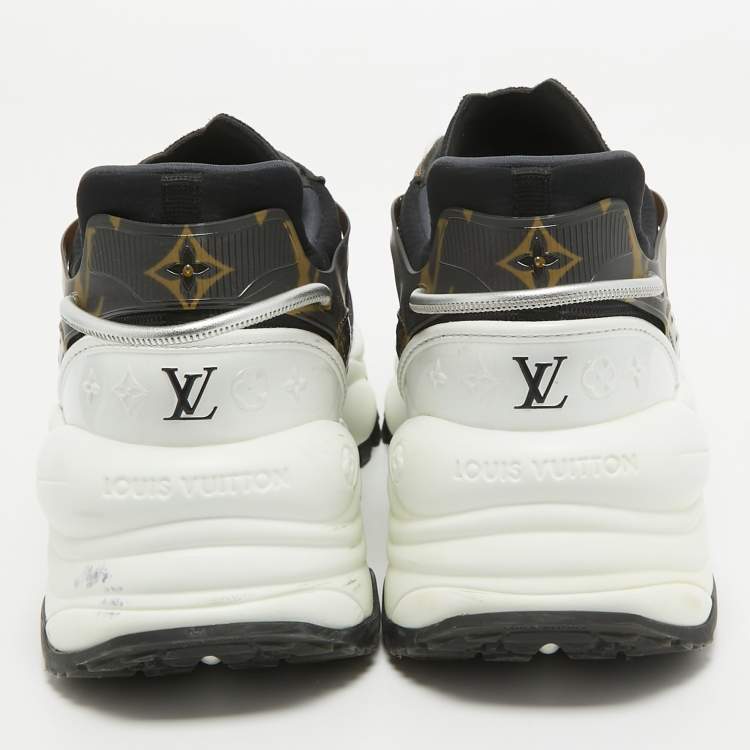 Pre Owned Louis Vuitton Multicolor Mesh and Coated Canvas Low Top Sneakers Size 39