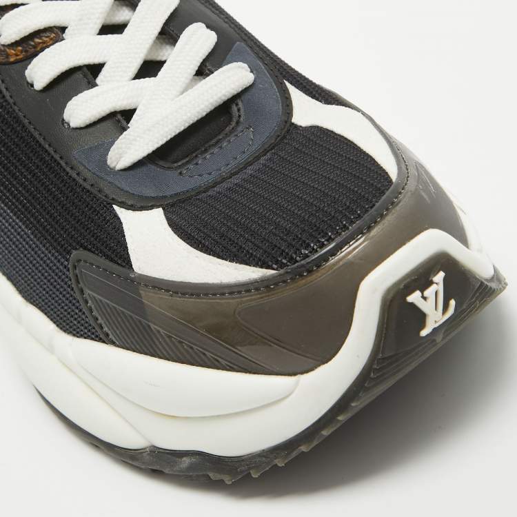 Pre Owned Louis Vuitton Multicolor Mesh and Coated Canvas Low Top Sneakers Size 39