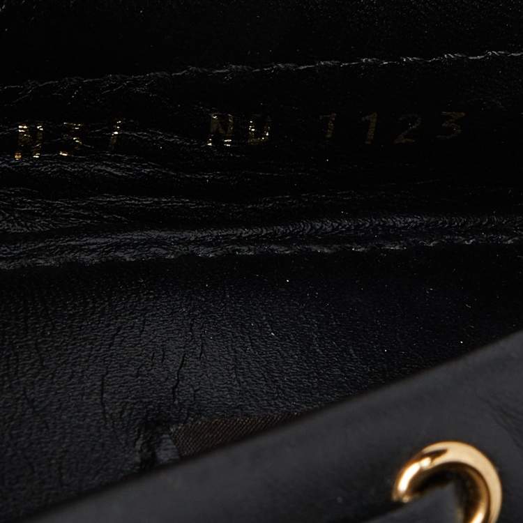 Pre Owned Louis Vuitton Black Monogram Empreinte Leather Gloria Loafers Size 37