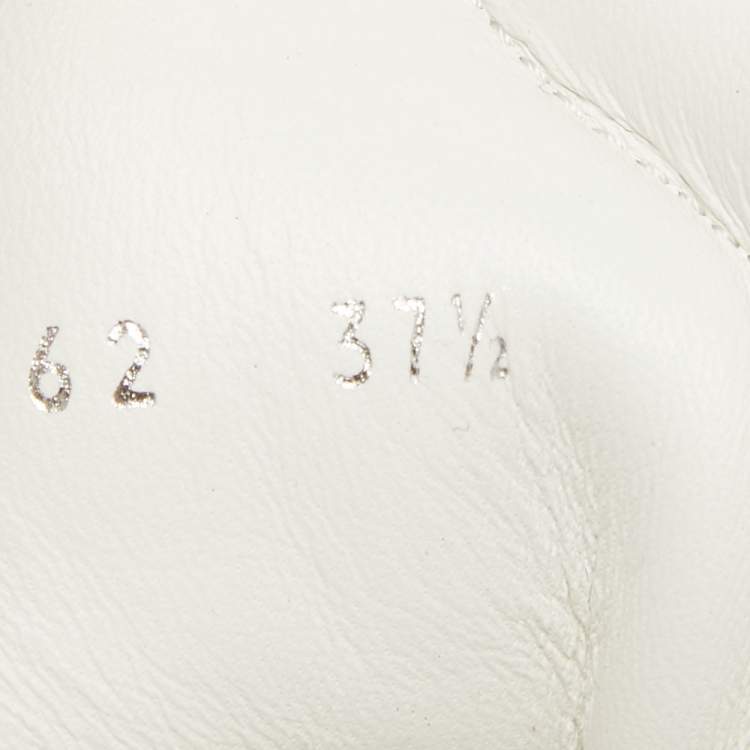 Pre Owned Louis Vuitton White Mesh and Monogram Canvas Archlight Sneakers Size 37.5