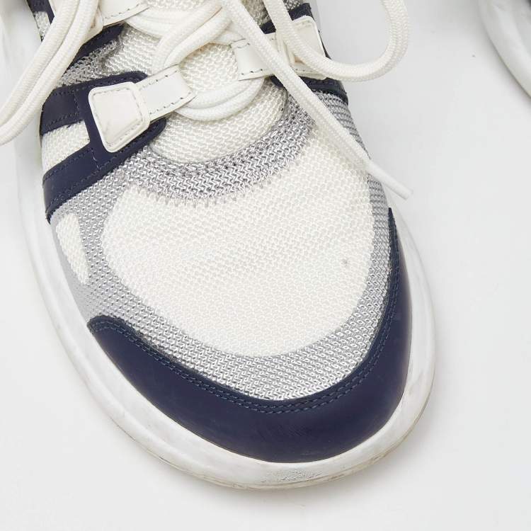 Pre Owned Louis Vuitton Multicolor Mesh and Leather Archlight Sneakers Size 36.5