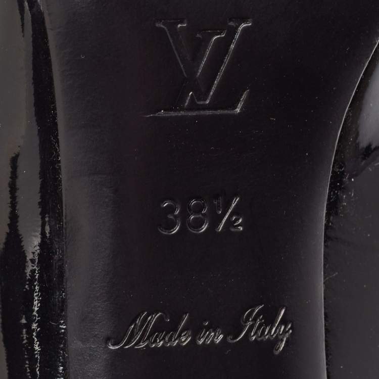 Pre Owned Louis Vuitton Black Patent Leather Oh Really! Pumps Size 38.5