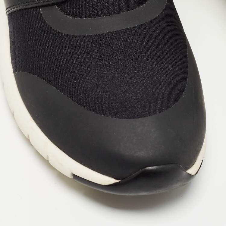 Pre Owned Louis Vuitton Black Nylon and Fabric Aftergame Sneakers Size 36