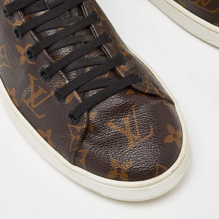 Pre Owned Louis Vuitton Monogram Canvas Frontrow Sneakers Size 38.5