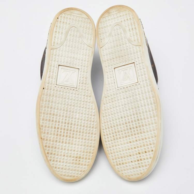 Pre Owned Louis Vuitton Monogram Canvas Frontrow Sneakers Size 38.5