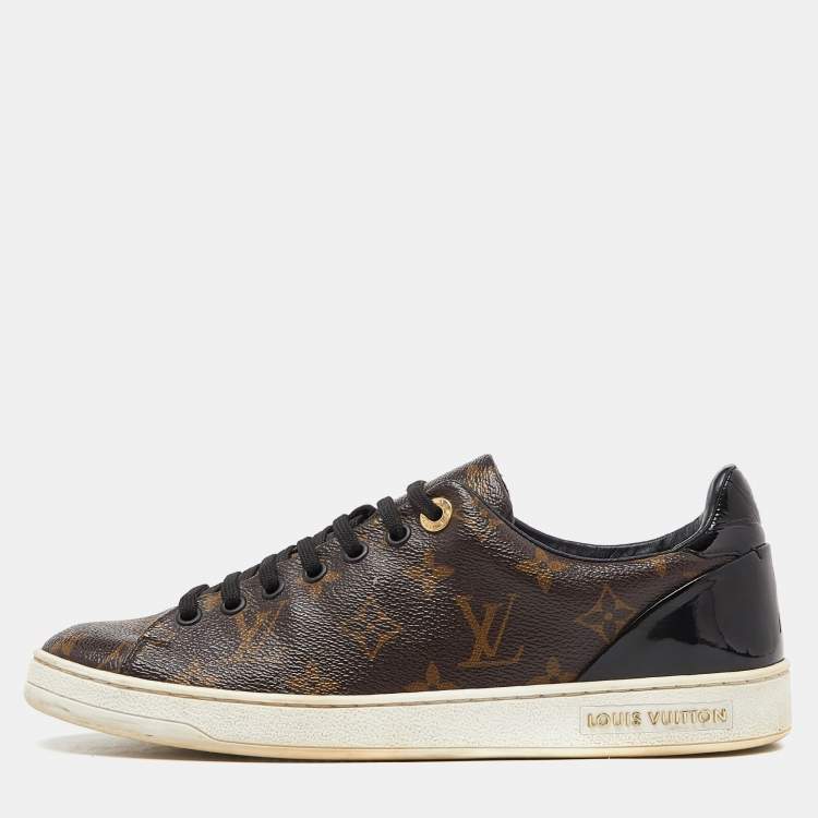 Pre Owned Louis Vuitton Monogram Canvas Frontrow Sneakers Size 38.5